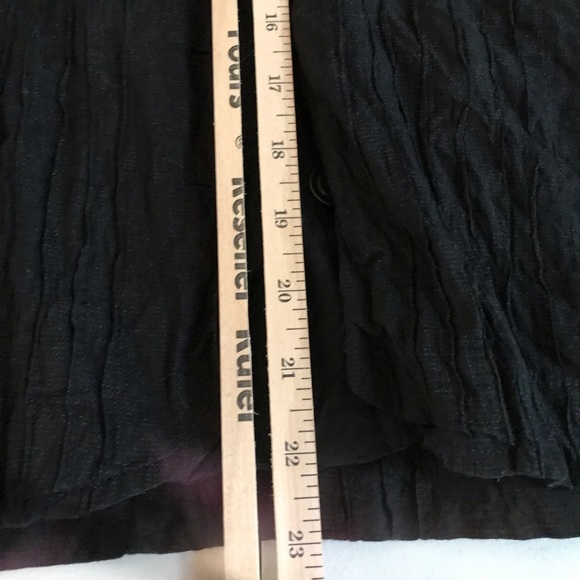 Chico’s size 3  fits 14-16 lightweight black knife pleated lined jacket - Picture 7 of 9